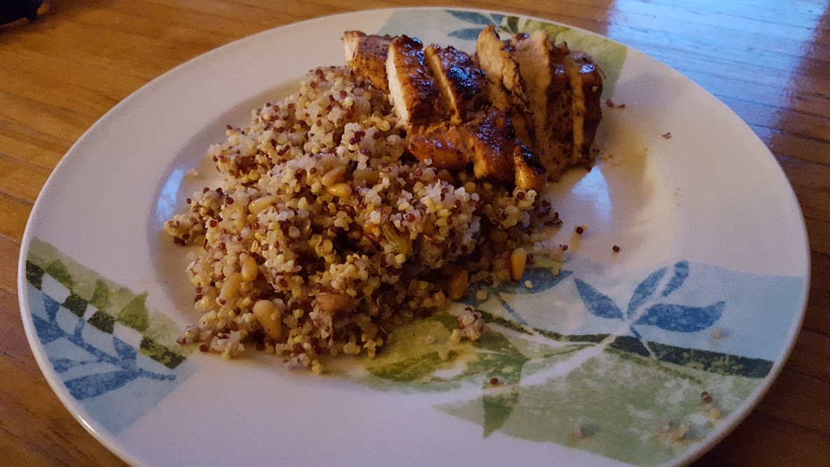 Ancient Grains with honey balsamic chicekn