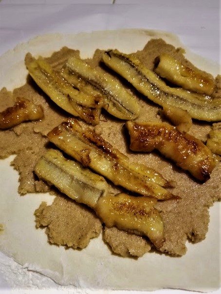 bananas foster galette