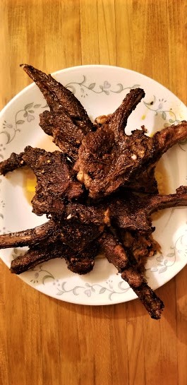 COFFEE AND CHILI CRUSTED LAMB CHOPS