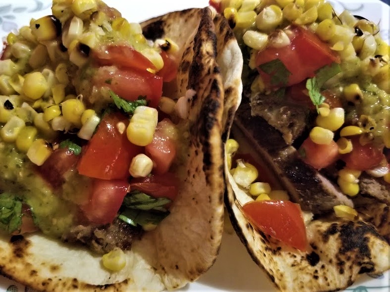 GRILLED FLANK STEAK TACOS