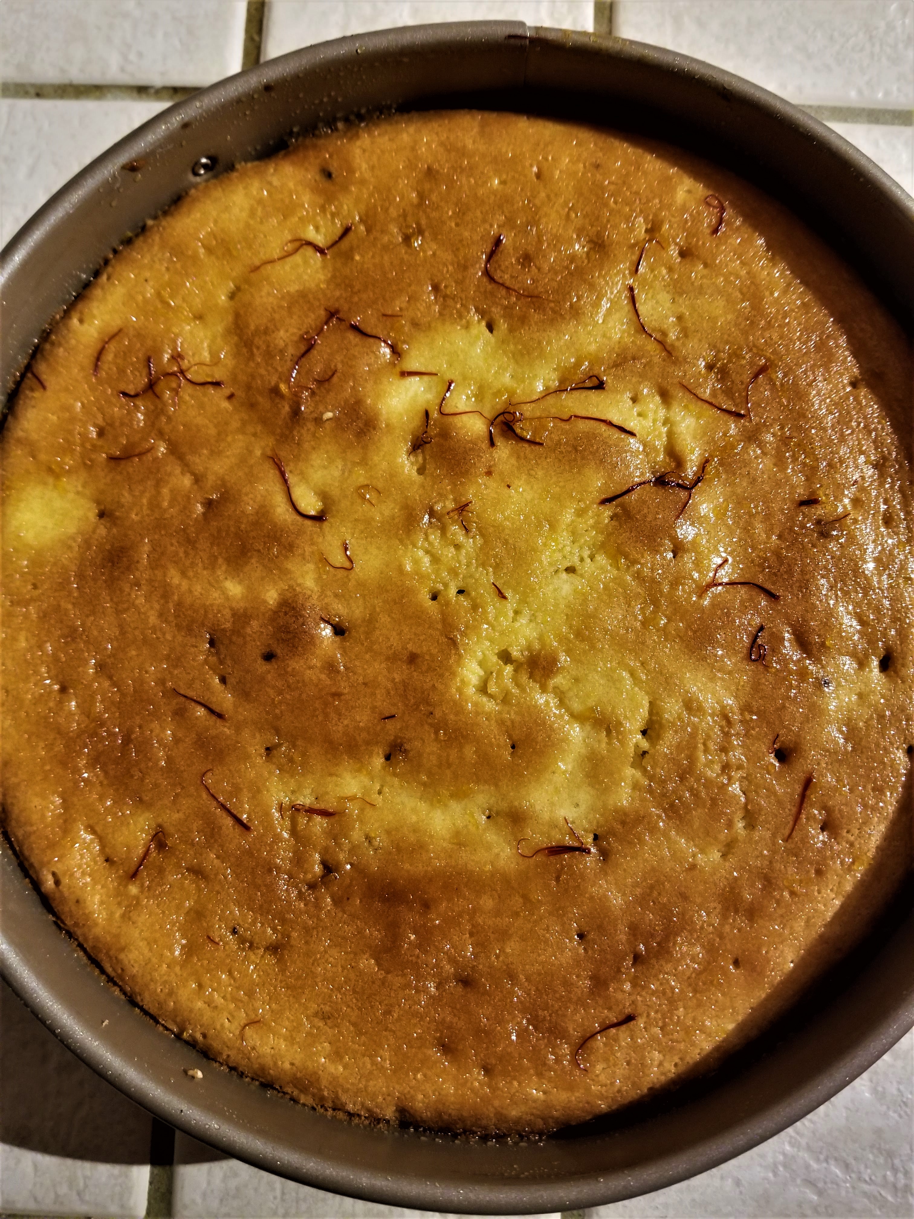 LEMON-SAFFRON OLIVE OIL CAKE
